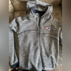 NFL New England Patriots Pro Line Heathered Gray Zip-Up Jacket